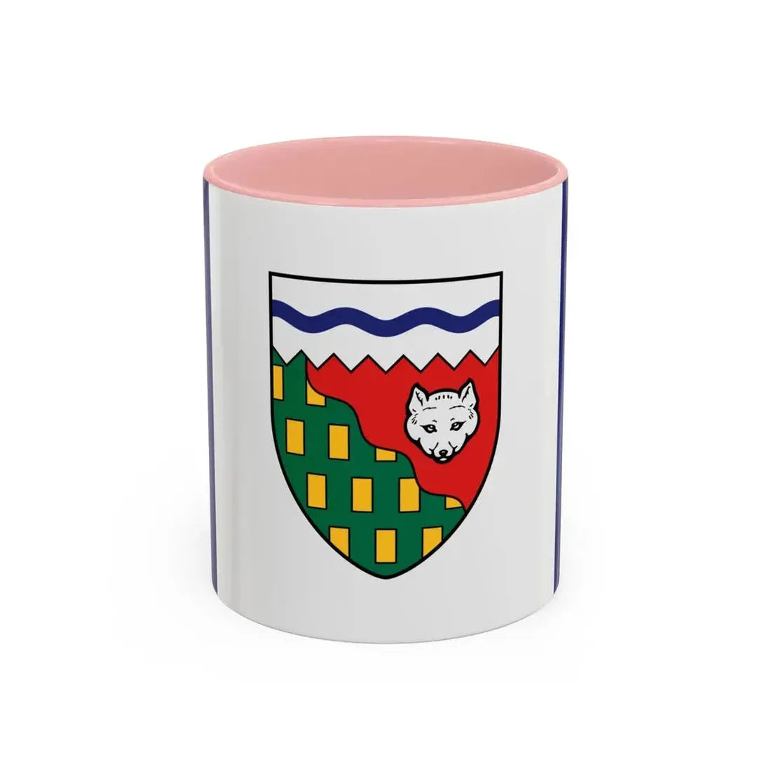 Flag of Northwest Territories Canada - Accent Coffee Mug 11oz Pink - Go Mug Yourself