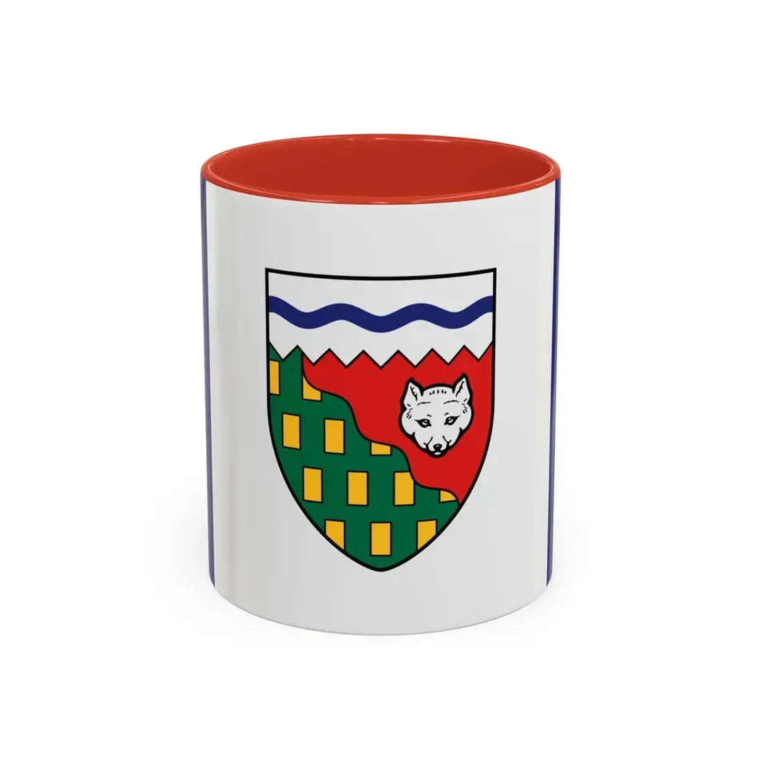 Flag of Northwest Territories Canada - Accent Coffee Mug 11oz Red - Go Mug Yourself