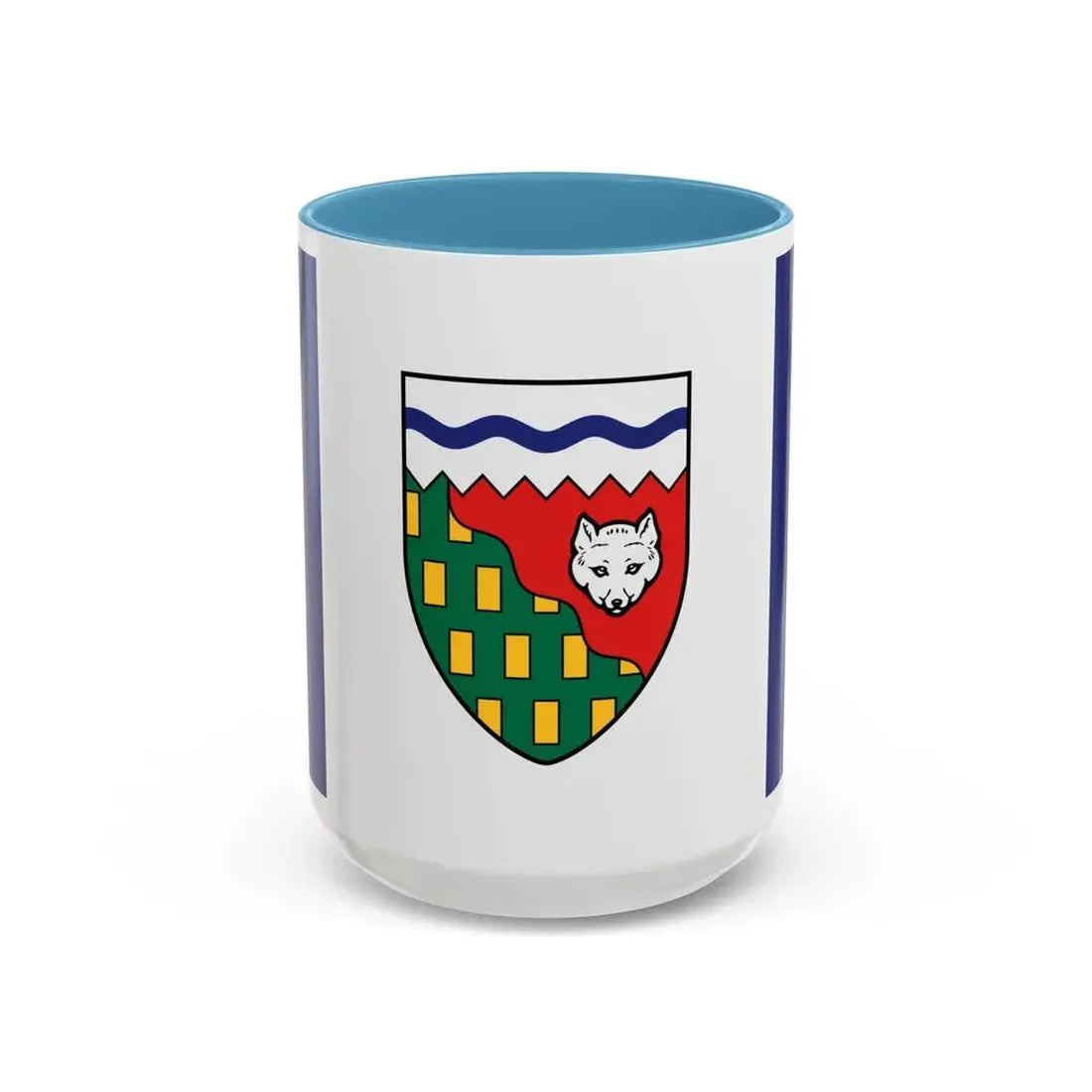 Flag of Northwest Territories Canada - Accent Coffee Mug 15oz Light Blue - Go Mug Yourself