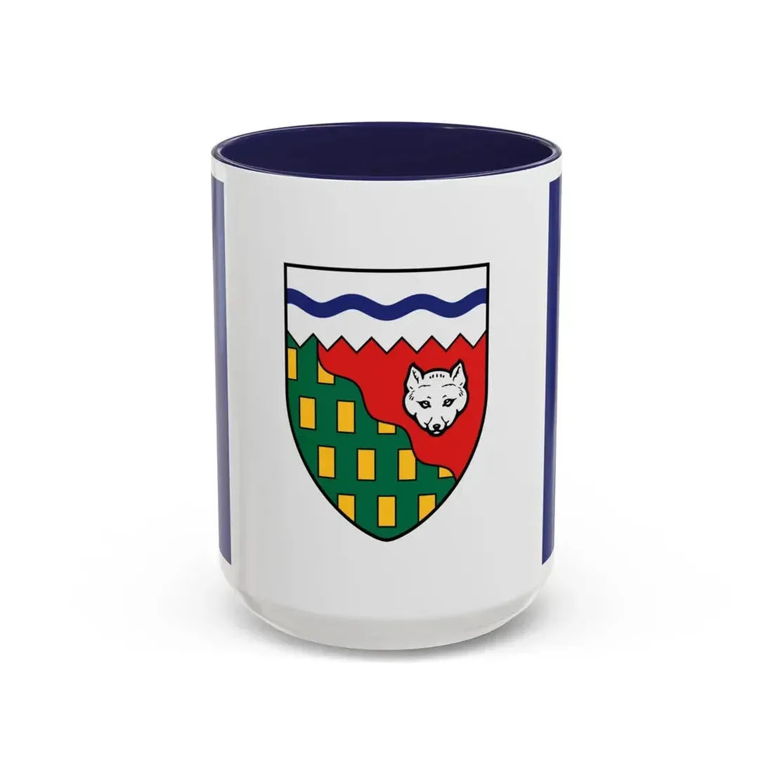 Flag of Northwest Territories Canada - Accent Coffee Mug 15oz Navy - Go Mug Yourself