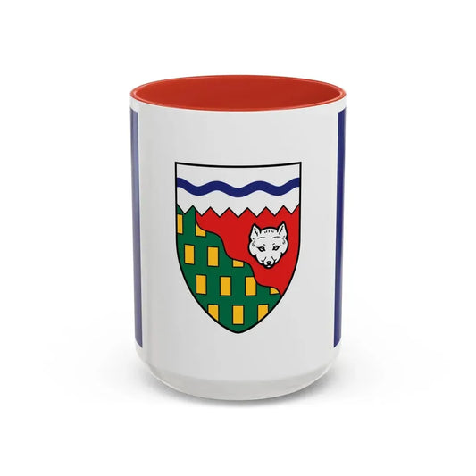 Flag of Northwest Territories Canada - Accent Coffee Mug 15oz Red - Go Mug Yourself