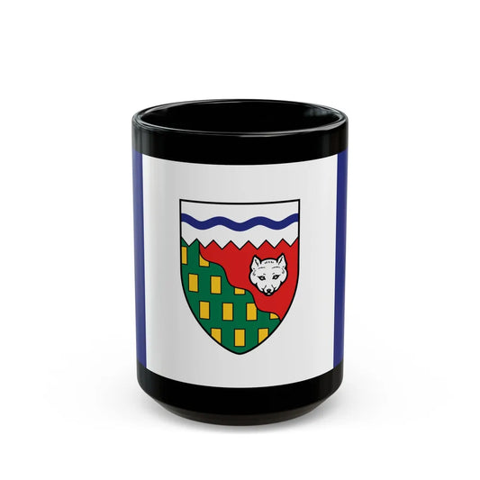 Flag of Northwest Territories Canada - Black Coffee Mug-15oz-Go Mug Yourself