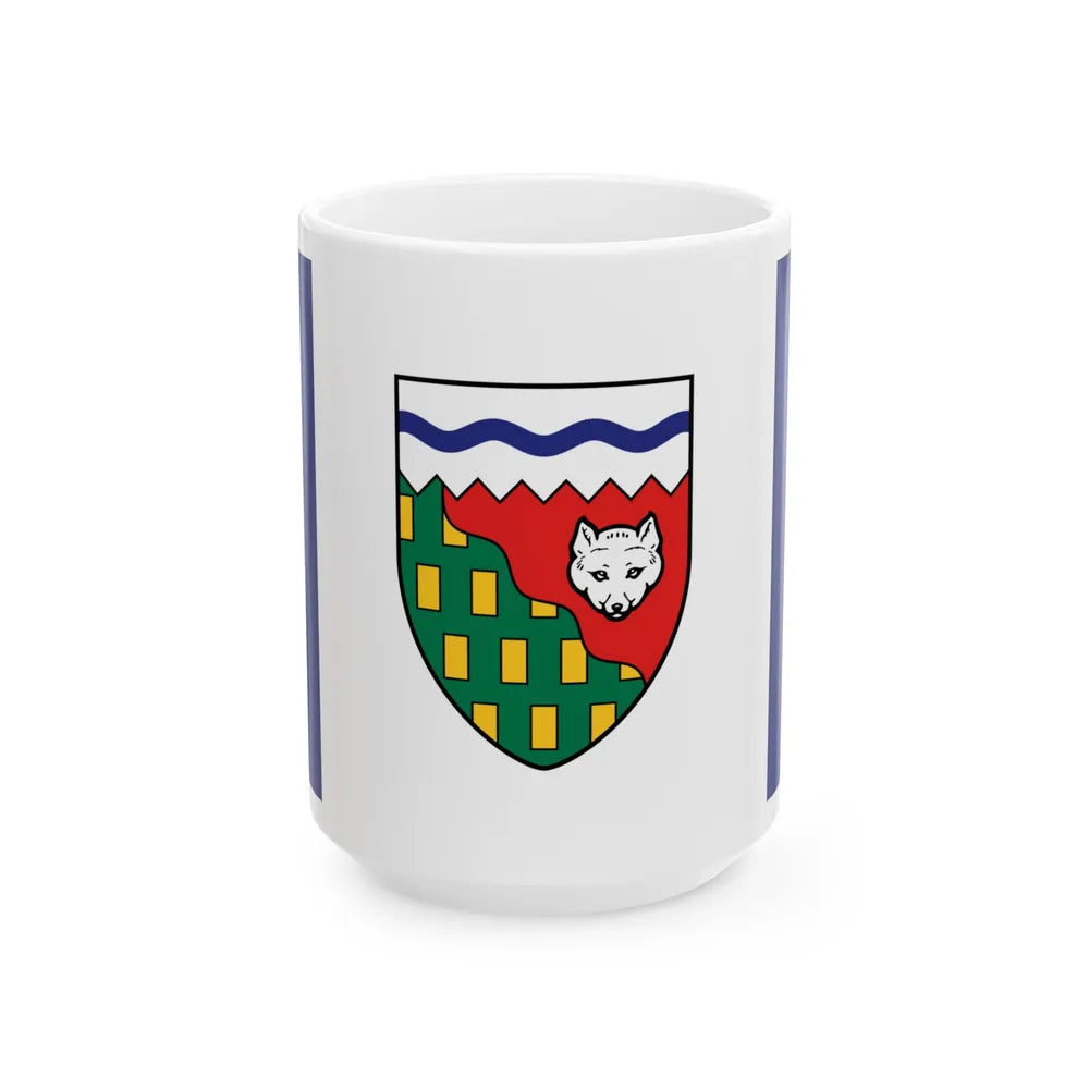 Flag of Northwest Territories Canada - White Coffee Mug-15oz-Go Mug Yourself