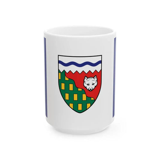 Flag of Northwest Territories Canada - White Coffee Mug 15oz - Go Mug Yourself