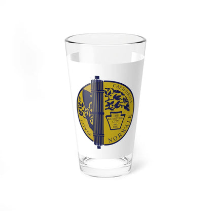Flag of Norwalk California (United States) Pint Glass 16oz 16oz - Go Mug Yourself