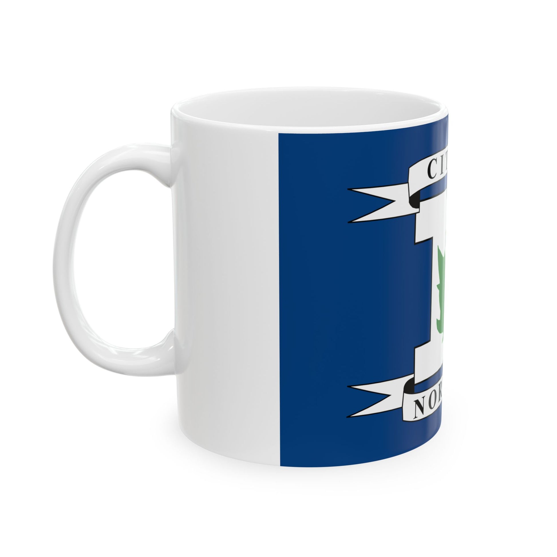 Flag of Norwalk Ohio (United States) White Coffee Mug-Go Mug Yourself