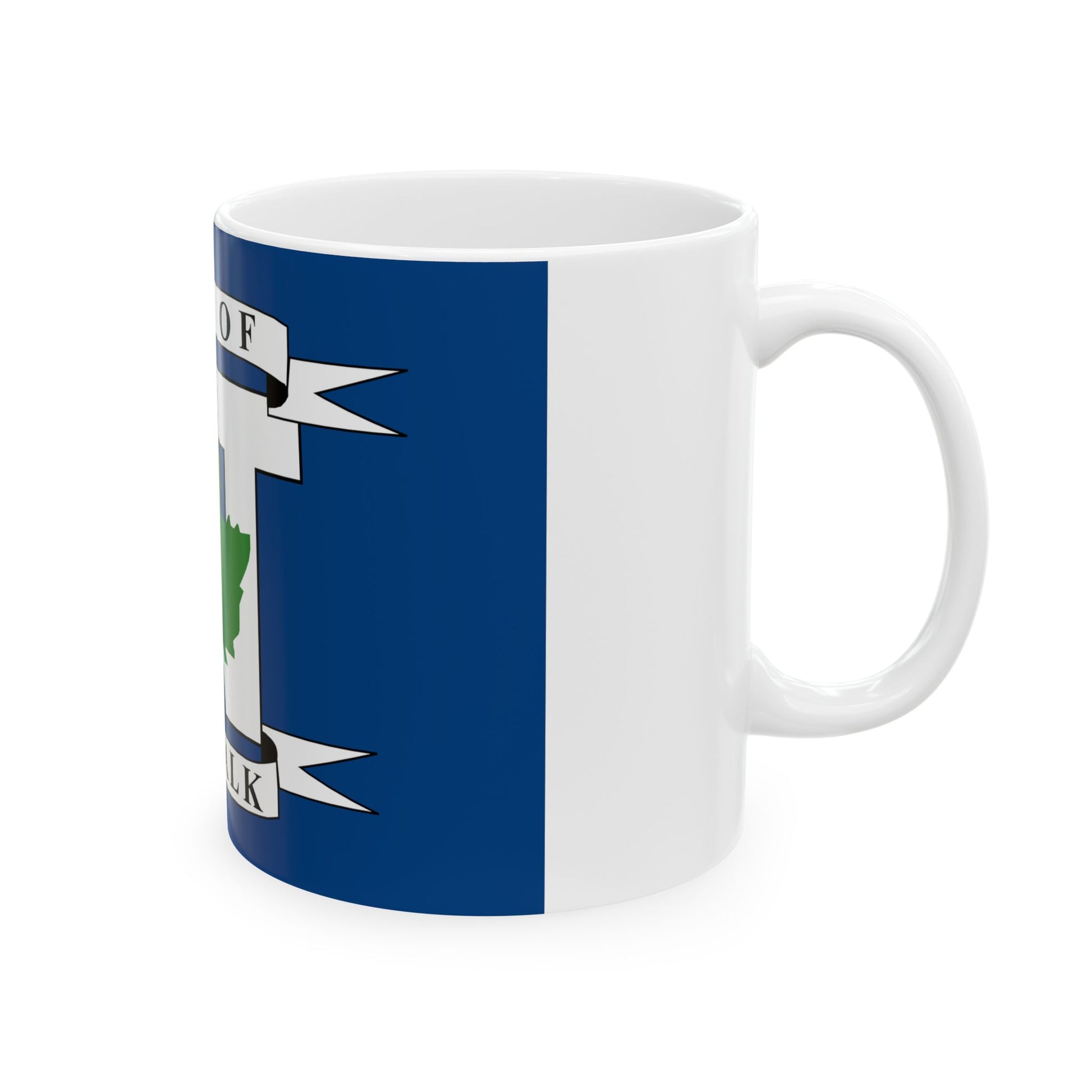 Flag of Norwalk Ohio (United States) White Coffee Mug-Go Mug Yourself