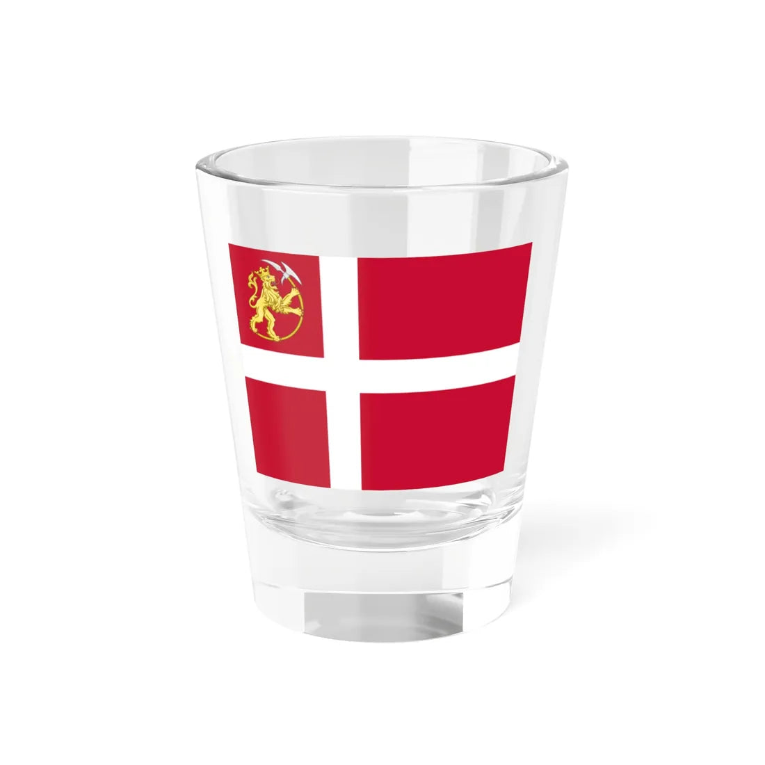 Flag of Norway 1814-1821 (Norway) Shot Glass 1.5oz 1.5oz - Go Mug Yourself