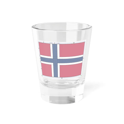 Flag of Norway construction sheet (Norway) Shot Glass 1.5oz 1.5oz - Go Mug Yourself