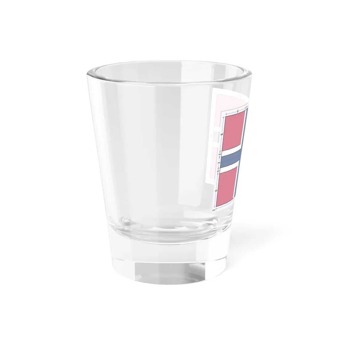 Flag of Norway construction sheet (Norway) Shot Glass 1.5oz - Go Mug Yourself