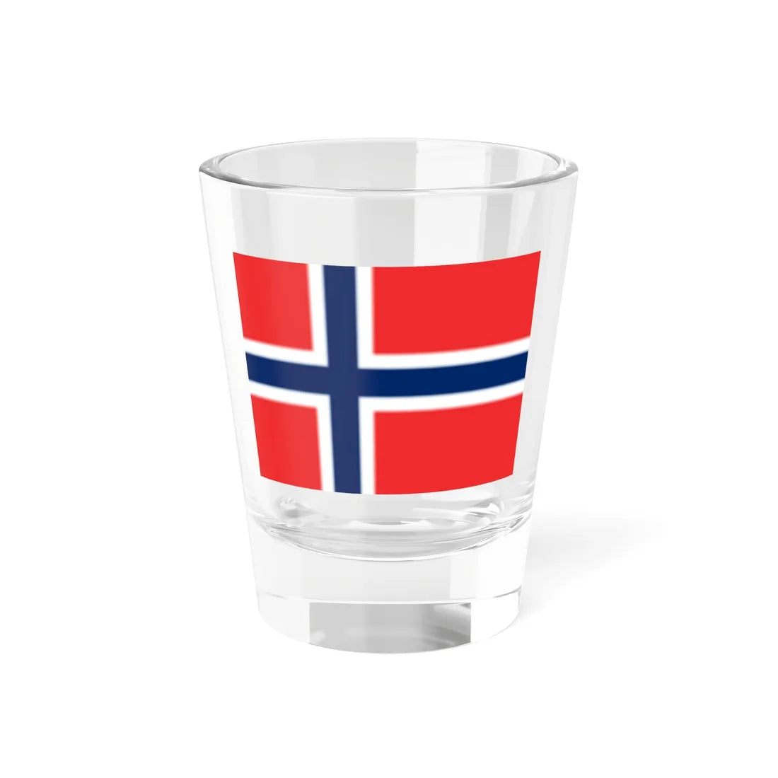 Flag of Norway ef2b2d for red  002868 for blue (Norway) Shot Glass 1.5oz 1.5oz - Go Mug Yourself