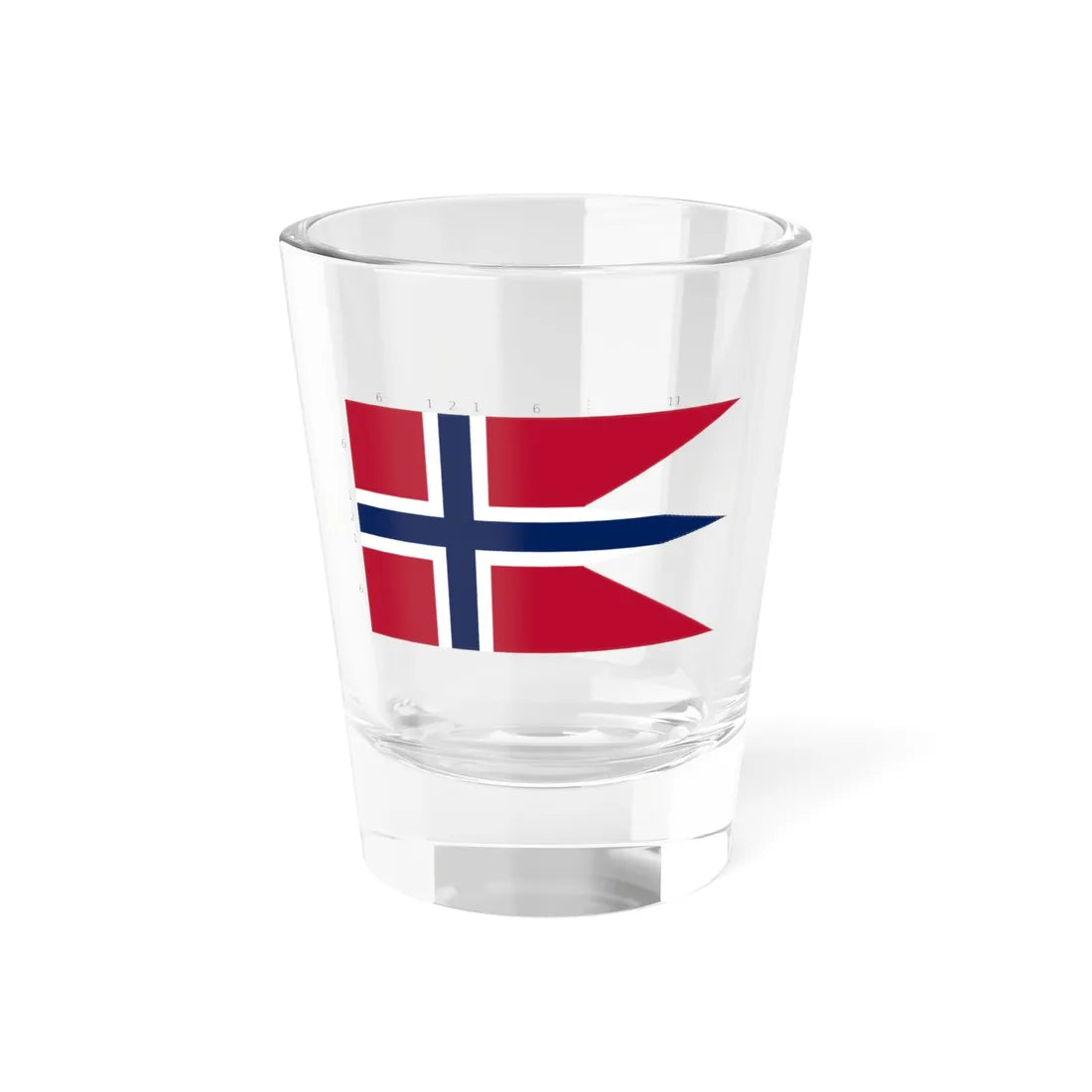 Flag of Norway state with proportions (Norway) Shot Glass 1.5oz 1.5oz - Go Mug Yourself