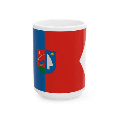 Flag of Noszlop (Hungary) White Coffee Mug 15oz - Go Mug Yourself