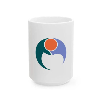 Flag of Noto Ishikawa (Japan) White Coffee Mug 15oz - Go Mug Yourself