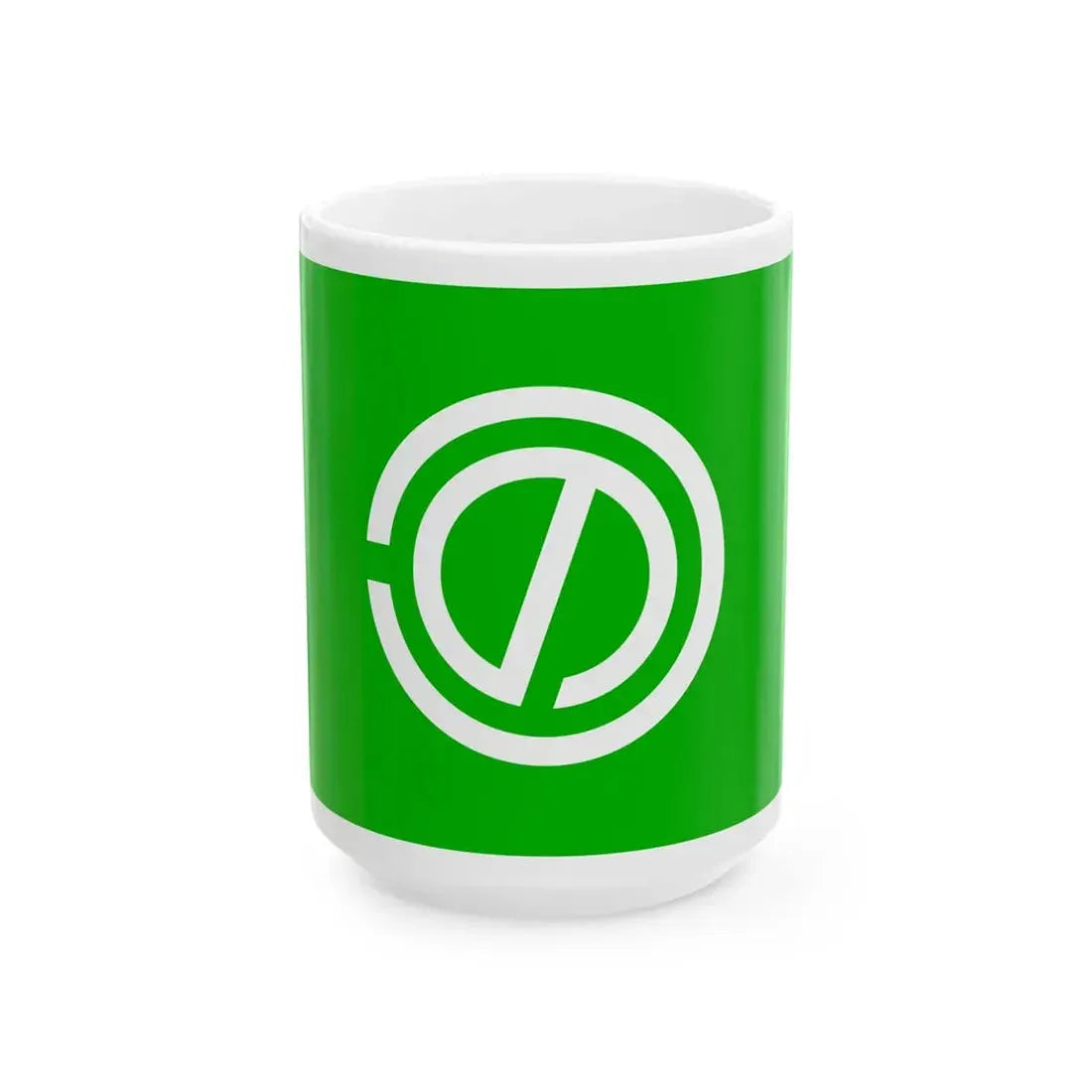 Flag of Notsu Oita 1964-2005 (Japan) White Coffee Mug 15oz - Go Mug Yourself