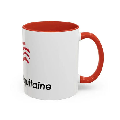 Flag of Nouvelle Aquitaine France 2 - Accent Coffee Mug - Go Mug Yourself