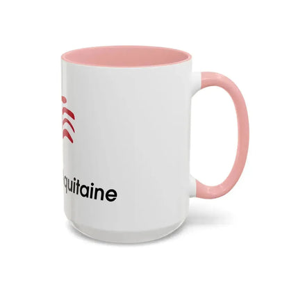 Flag of Nouvelle Aquitaine France 2 - Accent Coffee Mug - Go Mug Yourself