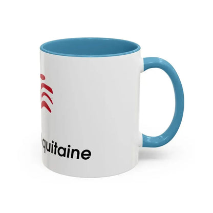 Flag of Nouvelle Aquitaine France 2 - Accent Coffee Mug - Go Mug Yourself