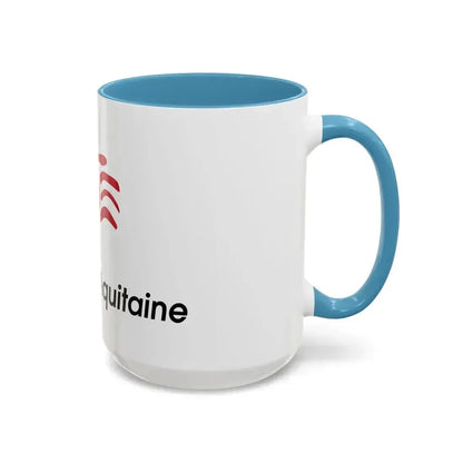 Flag of Nouvelle Aquitaine France 2 - Accent Coffee Mug - Go Mug Yourself
