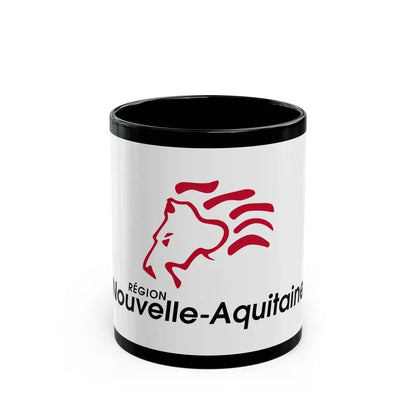 Flag of Nouvelle Aquitaine France 2 - Black Coffee Mug 11oz - Go Mug Yourself