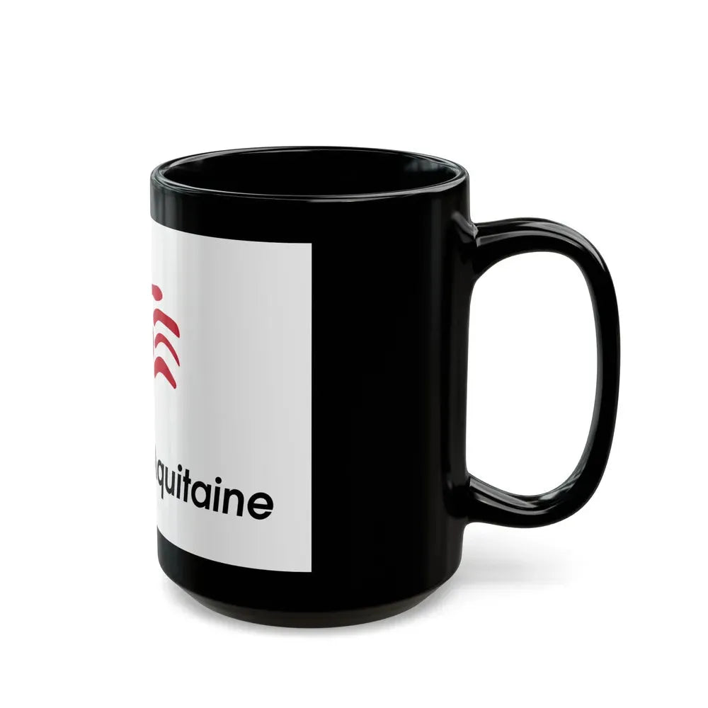 Flag of Nouvelle Aquitaine France 2 - Black Coffee Mug - Go Mug Yourself