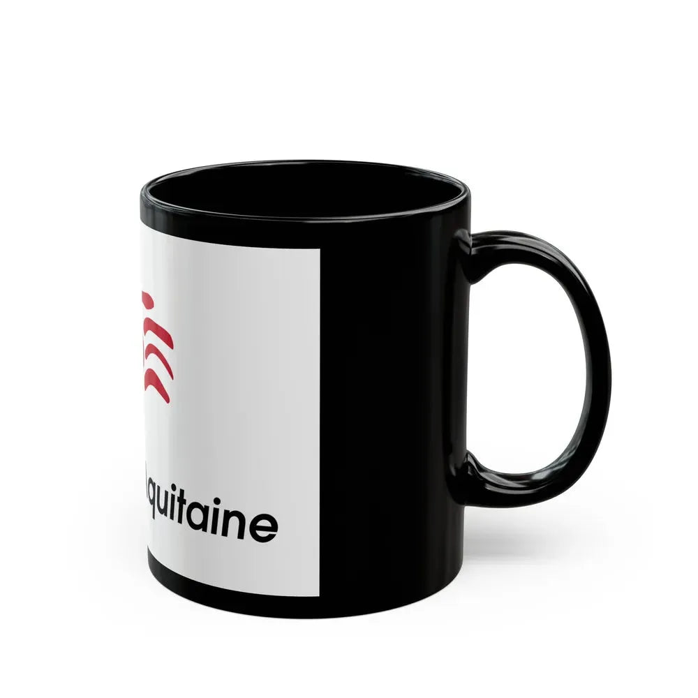 Flag of Nouvelle Aquitaine France 2 - Black Coffee Mug - Go Mug Yourself