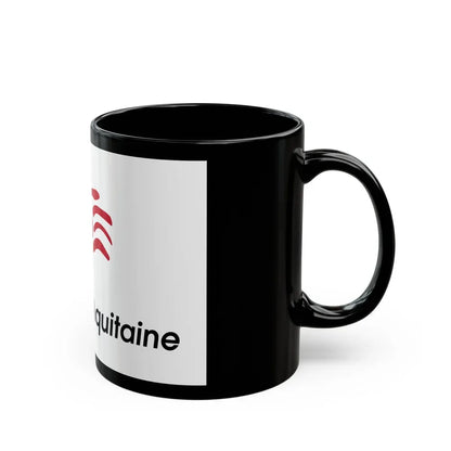 Flag of Nouvelle Aquitaine France 2 - Black Coffee Mug - Go Mug Yourself
