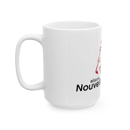 Flag of Nouvelle Aquitaine France 2 - White Coffee Mug - Go Mug Yourself