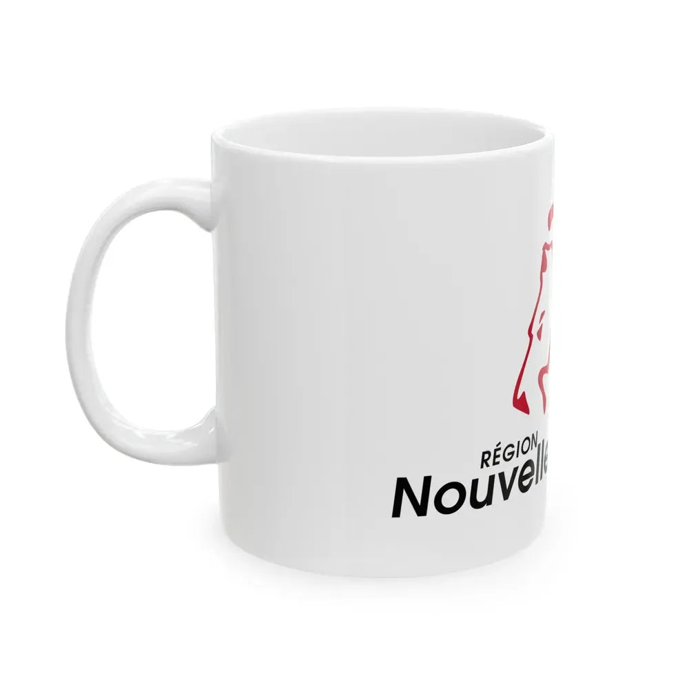 Flag of Nouvelle Aquitaine France 2 - White Coffee Mug - Go Mug Yourself