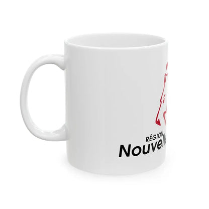 Flag of Nouvelle Aquitaine France 2 - White Coffee Mug - Go Mug Yourself