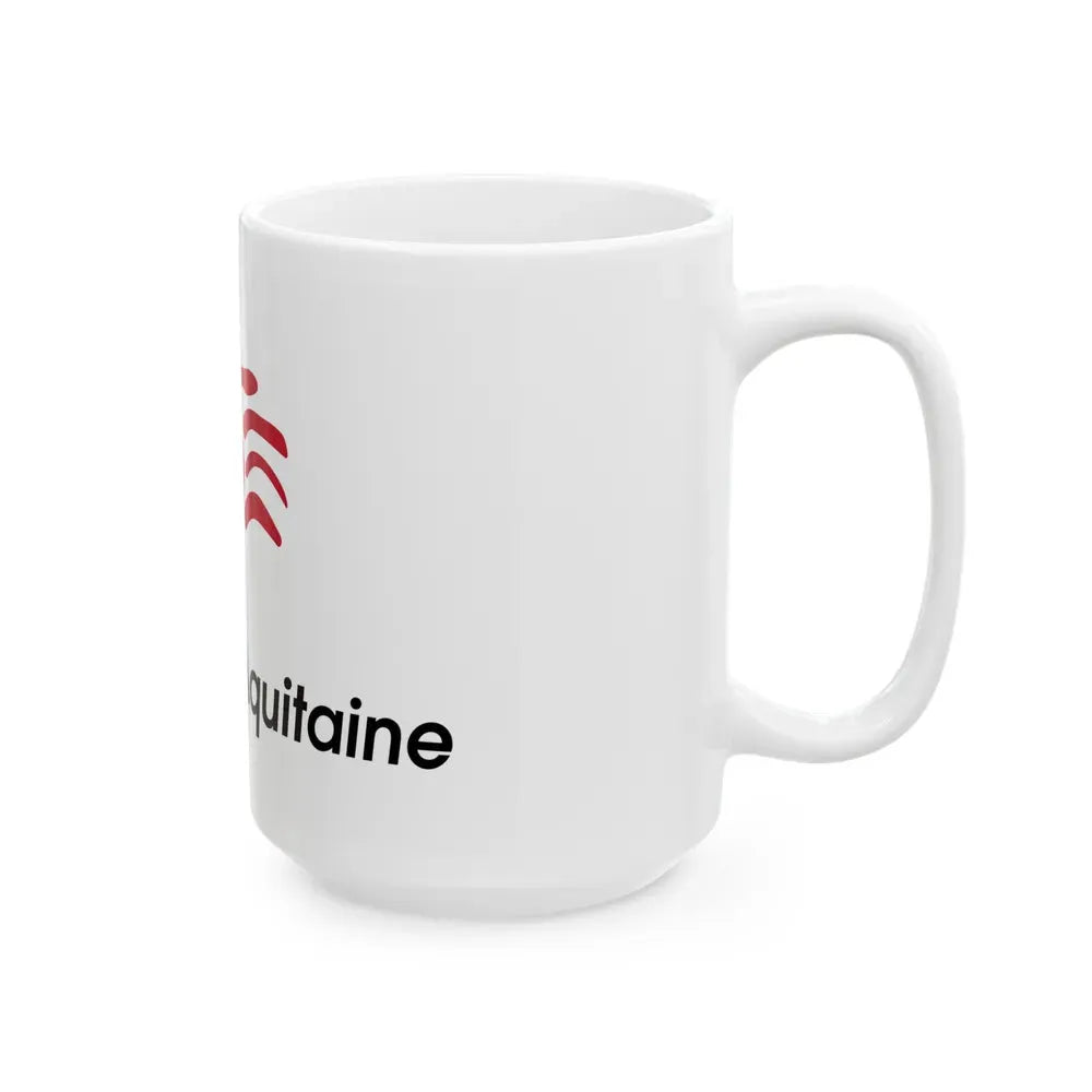Flag of Nouvelle Aquitaine France 2 - White Coffee Mug - Go Mug Yourself