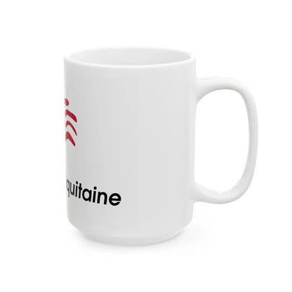 Flag of Nouvelle Aquitaine France 2 - White Coffee Mug - Go Mug Yourself