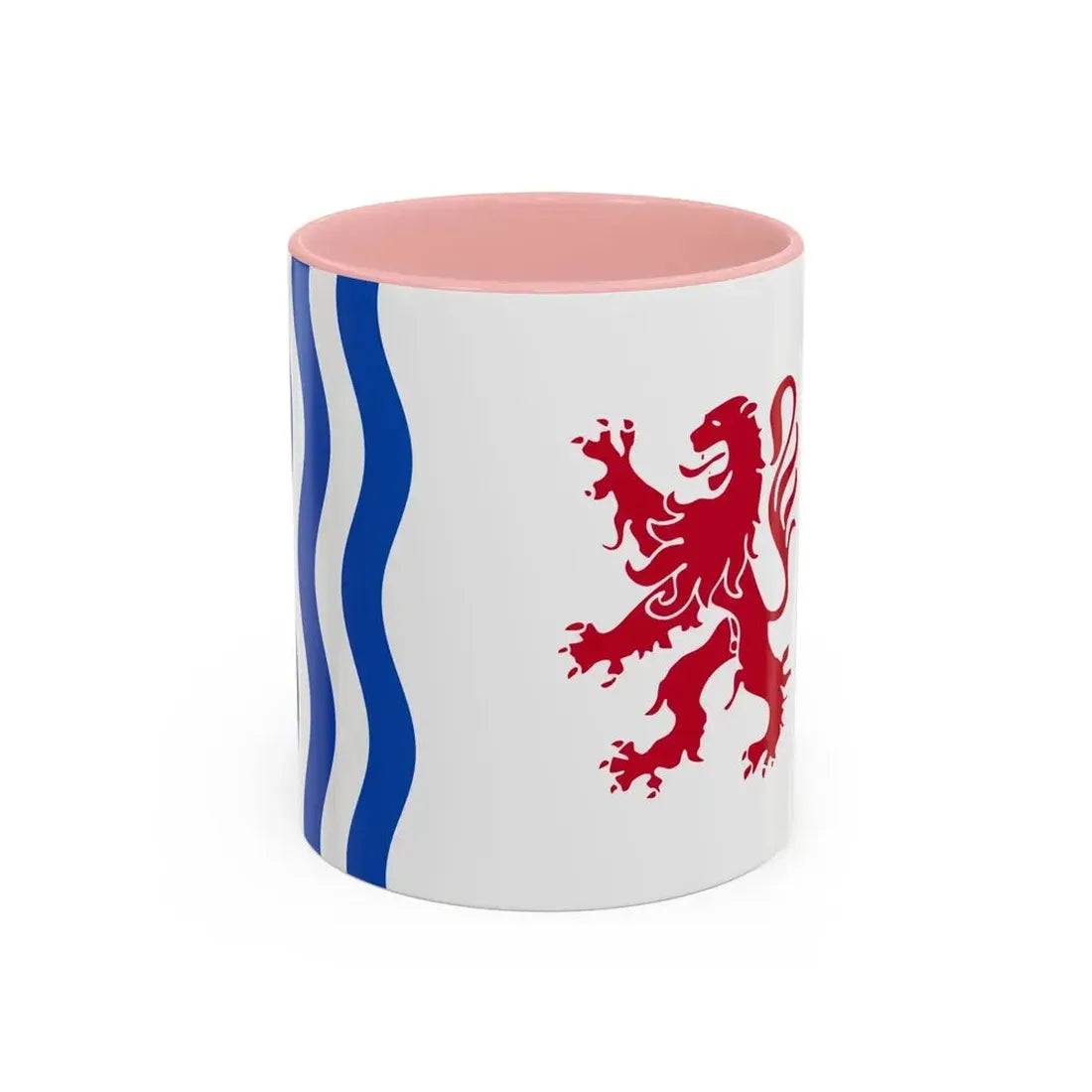 Flag of Nouvelle Aquitaine France - Accent Coffee Mug 11oz Pink - Go Mug Yourself