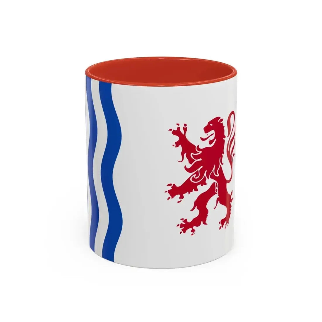 Flag of Nouvelle Aquitaine France - Accent Coffee Mug 11oz Red - Go Mug Yourself
