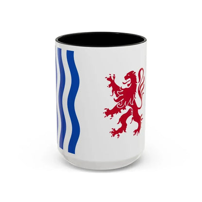 Flag of Nouvelle Aquitaine France - Accent Coffee Mug 15oz Black - Go Mug Yourself
