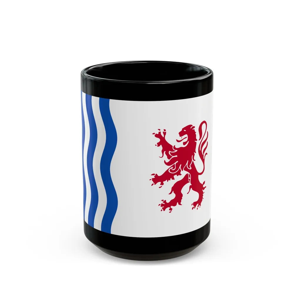 Flag of Nouvelle Aquitaine France - Black Coffee Mug-15oz-Go Mug Yourself