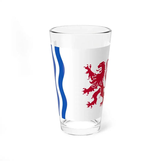 Flag of Nouvelle Aquitaine France - Pint Glass 16oz 16oz - Go Mug Yourself