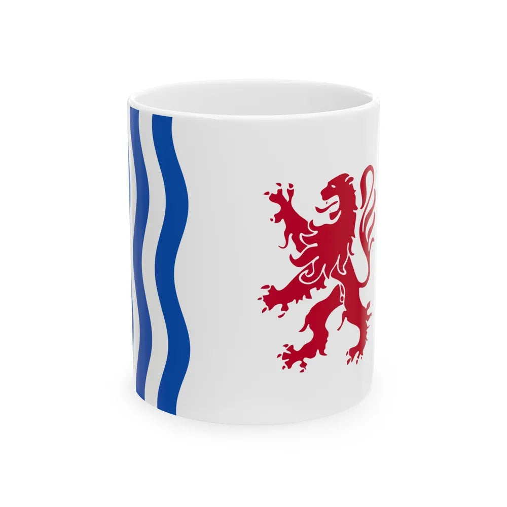 Flag of Nouvelle Aquitaine France - White Coffee Mug-11oz-Go Mug Yourself