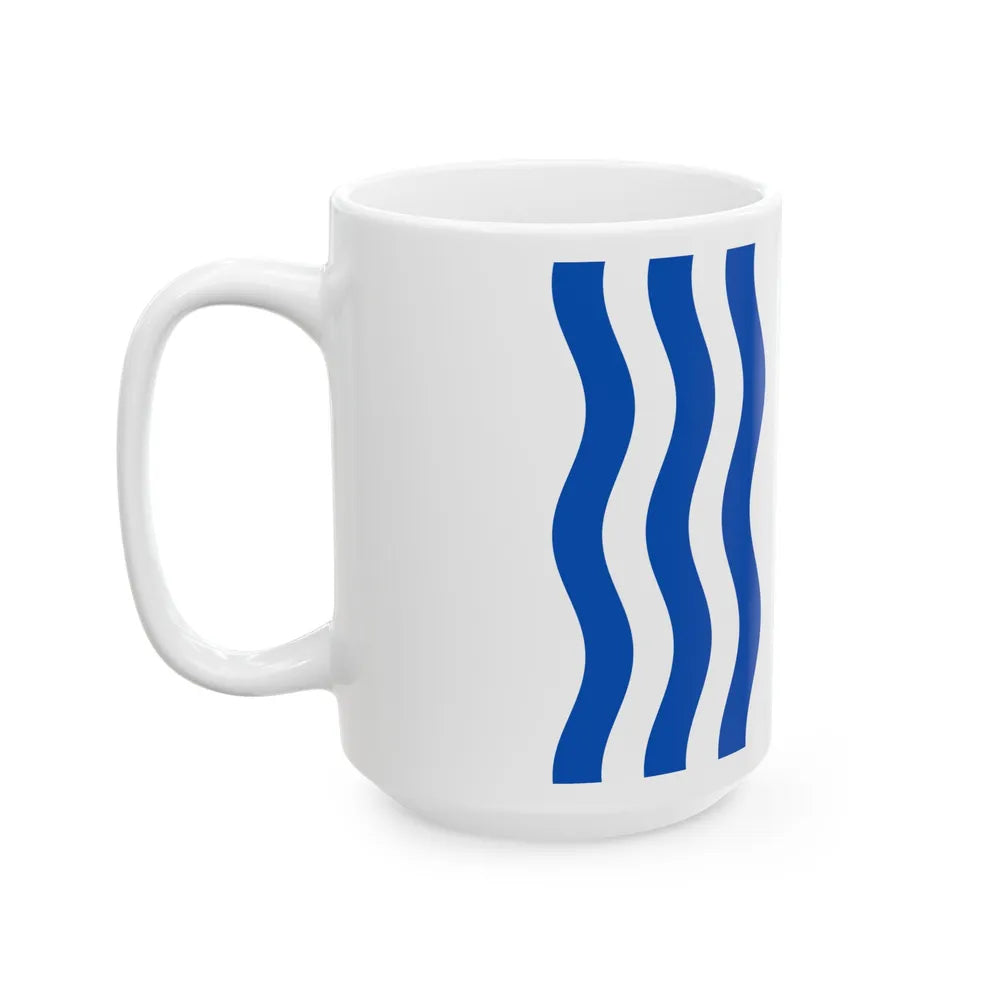 Flag of Nouvelle Aquitaine France - White Coffee Mug-Go Mug Yourself