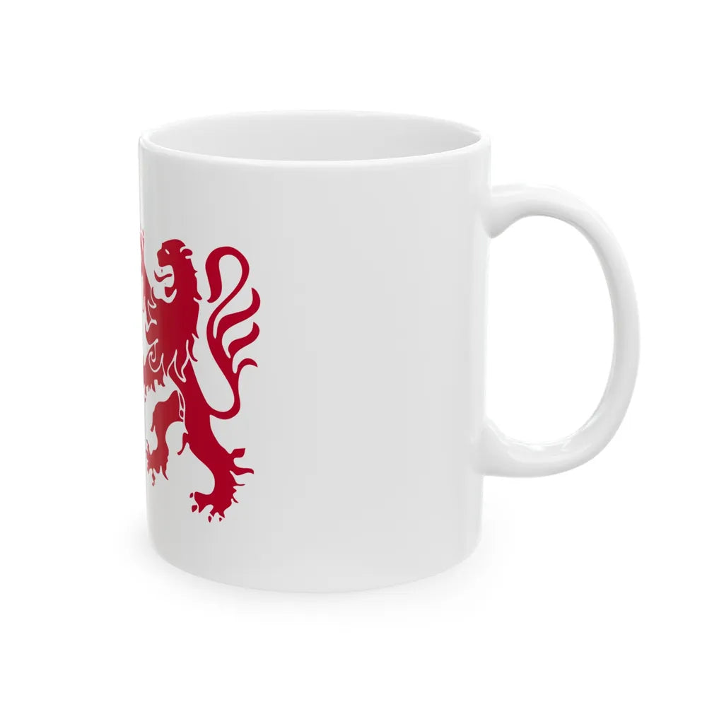 Flag of Nouvelle Aquitaine France - White Coffee Mug-Go Mug Yourself