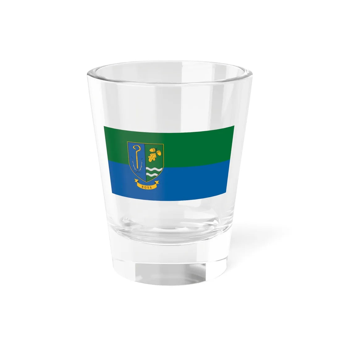 Flag of Nova Hungary (Hungary) Shot Glass 1.5oz 1.5oz - Go Mug Yourself