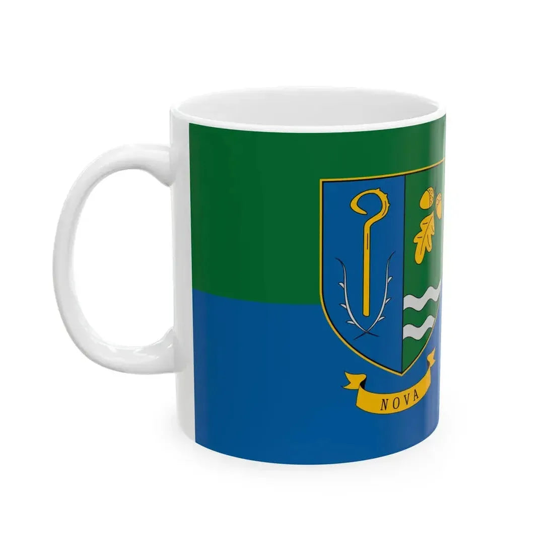 Flag of Nova Hungary (Hungary) White Coffee Mug - Go Mug Yourself