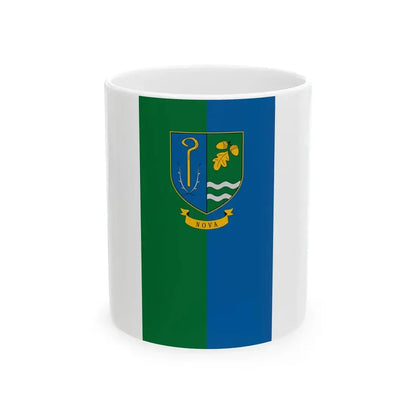Flag of Nova Hungary vertical (Hungary) White Coffee Mug 11oz - Go Mug Yourself