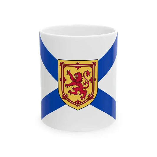 Flag of Nova Scotia 3-2 (Canada) White Coffee Mug 11oz - Go Mug Yourself