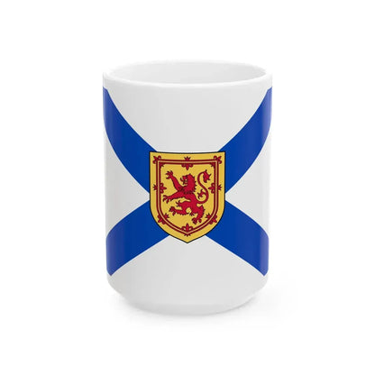Flag of Nova Scotia 3 by 4 ratio (Canada) White Coffee Mug 15oz - Go Mug Yourself