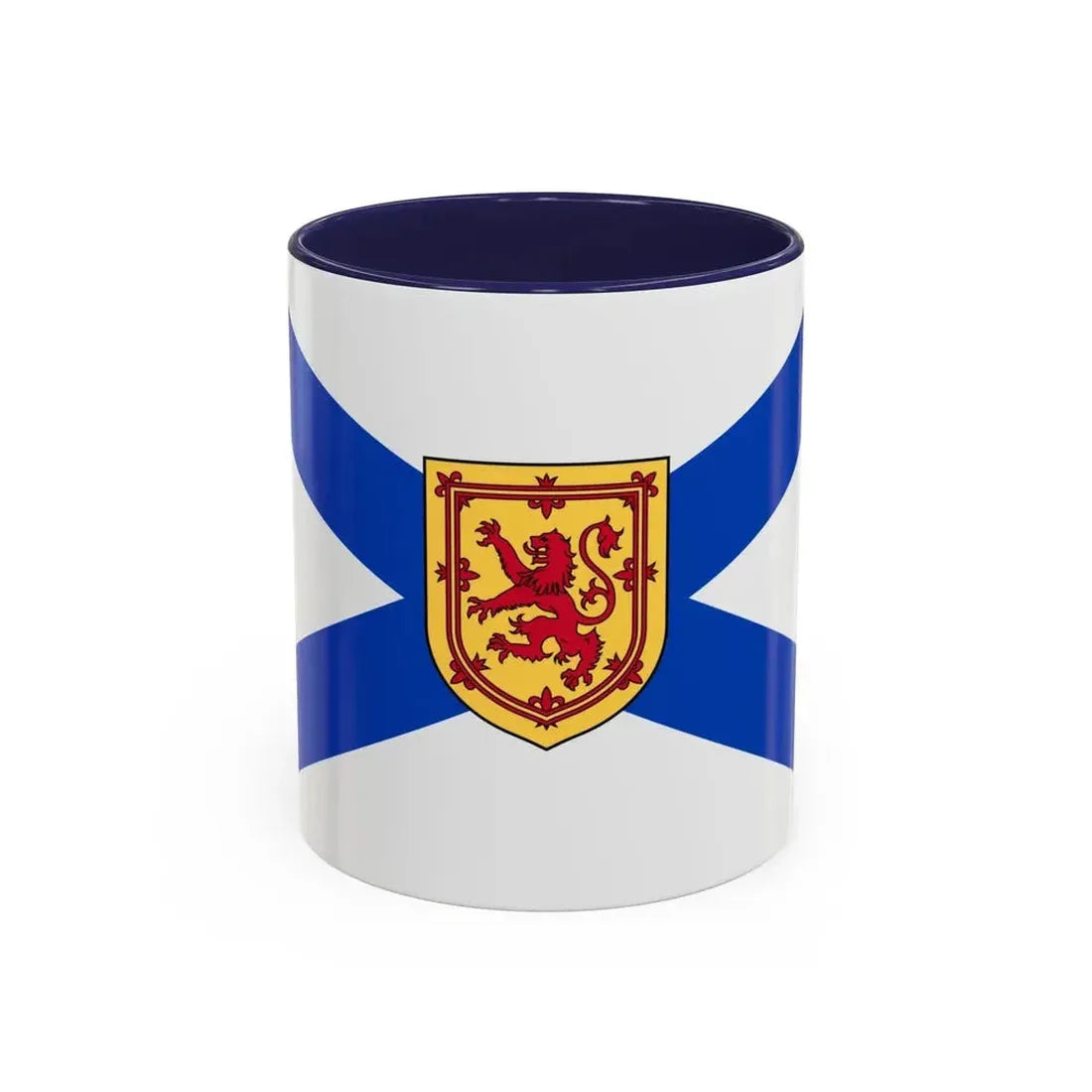 Flag of Nova Scotia Canada - Accent Coffee Mug 11oz Navy - Go Mug Yourself
