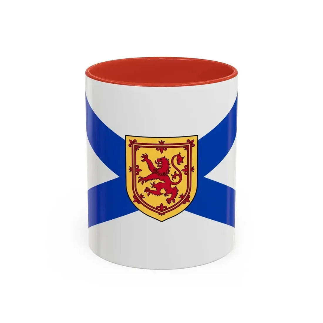 Flag of Nova Scotia Canada - Accent Coffee Mug 11oz Red - Go Mug Yourself