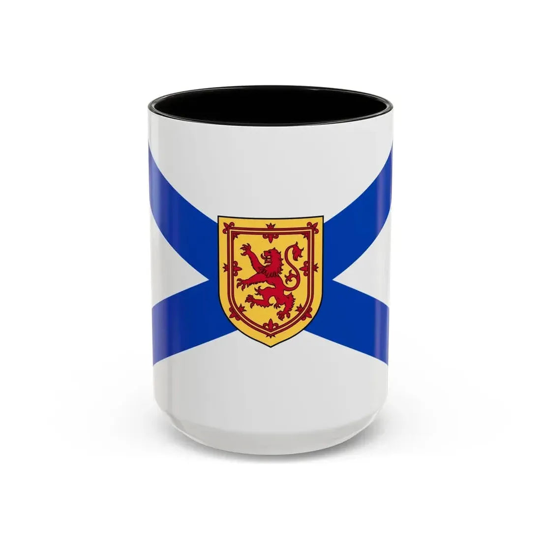 Flag of Nova Scotia Canada - Accent Coffee Mug 15oz Black - Go Mug Yourself