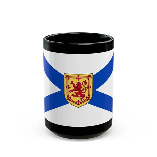 Flag of Nova Scotia Canada - Black Coffee Mug 15oz - Go Mug Yourself