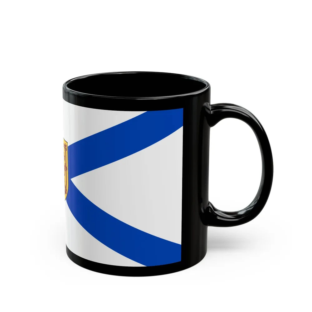 Flag of Nova Scotia Canada - Black Coffee Mug-Go Mug Yourself